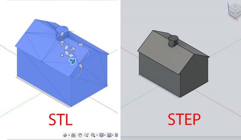 تبدیل فرمت STL به STEP